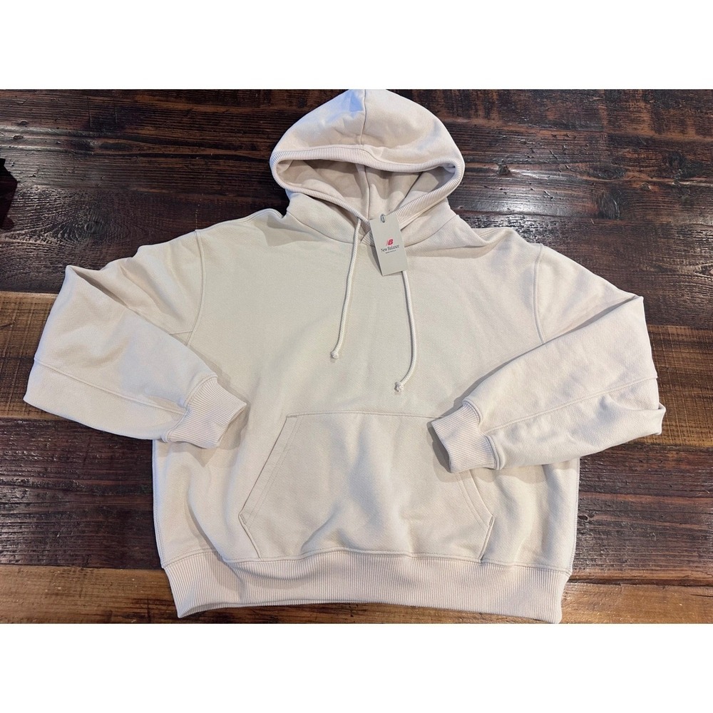 New Balance Made in USA Hoodie Linen Cream WT51547 Womens Size‎ XL NWT